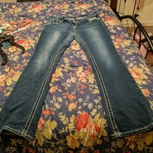 Maurice's back pocket embellished jeans